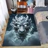 "Dragon Head Foggy Atmosphere Rug - Mystical Home Decor Carpet" Suitable for Use As an Anti-slip for Living Room Bedroom Sofas