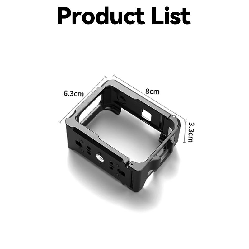 

Metal Frame Camera Cage for Insta360 GO Ultra Aluminum Case Protective Frame Multifunctional Extension Accessory Snap-Locking For go ultra
