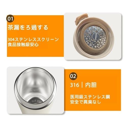 500ml 316 Stainless Steel Water Bottle, Hot/Cold Insulation, Vacuum Insulated, One-Touch Opening (Pink)