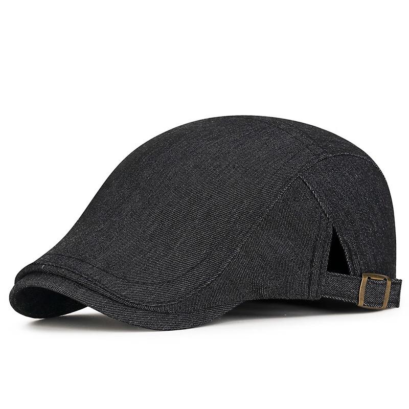 ZHENYUEQI Unisex Denim Flat Cap Adjustable