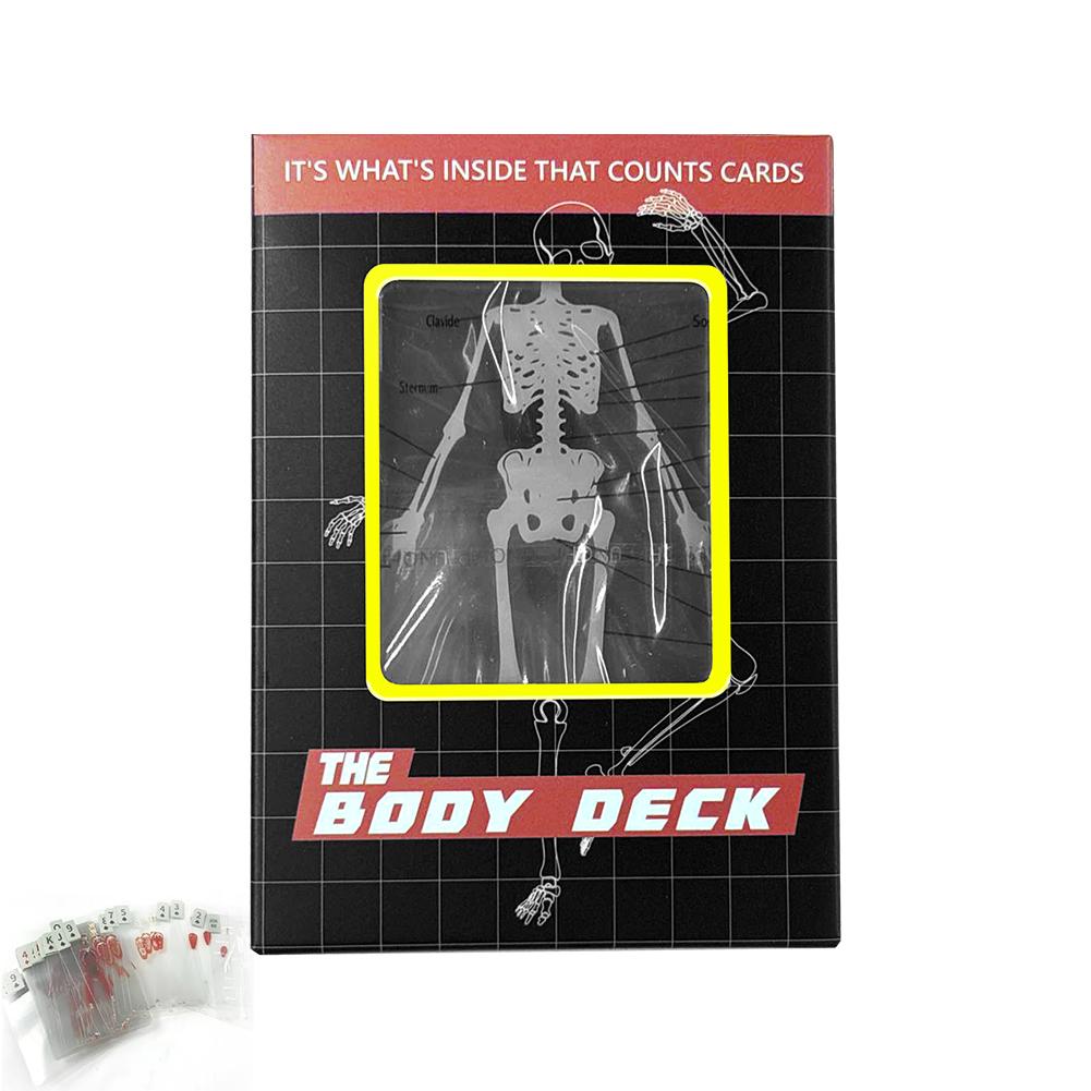 

3D Image Educational Cards Reusable Body Transparent Playing Cards Multi-Purpose Human Anatomy Playing Cards for Card Collectors