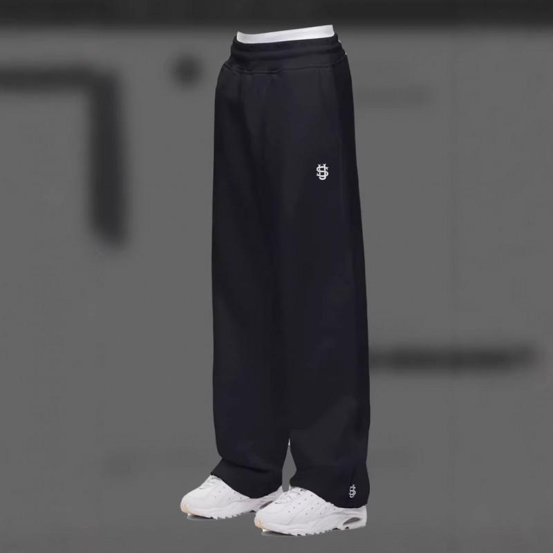 Pantaloni della tuta casual Suvene con cordino e cerniera Y2K Hip Hop Streetwear Vestibilità ampia