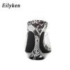 Fashion Eilyken New Serpentine Slippers Woman Cozy Cup Heel PVC Transparent Sexy Square Open Toe Party Sandals Slides Shoes