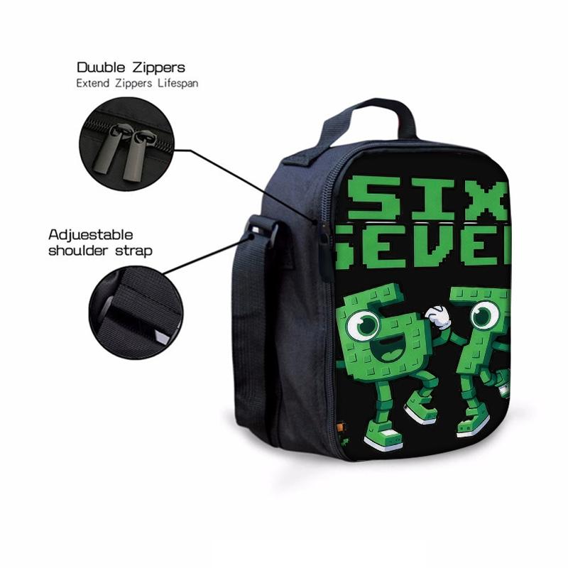 3PCS Numbered 6&7 Pattern Backpack Set | The Perfect Choice for School & Travel
