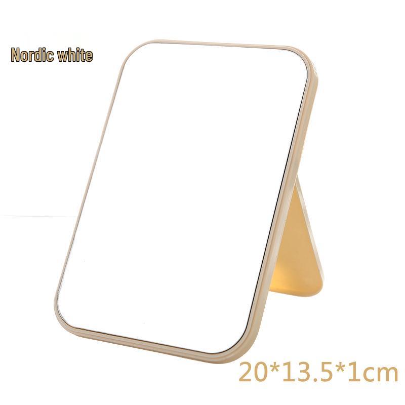HD Single-Sided Folding Makeup Mirror - Portable Square Vanity Mirror