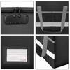 Caphill Fireproof Document Storage Box with Emergency Document Storage File Simple Valuables Hanging Black Lock, Waterproof, Supplies, Case, Box,