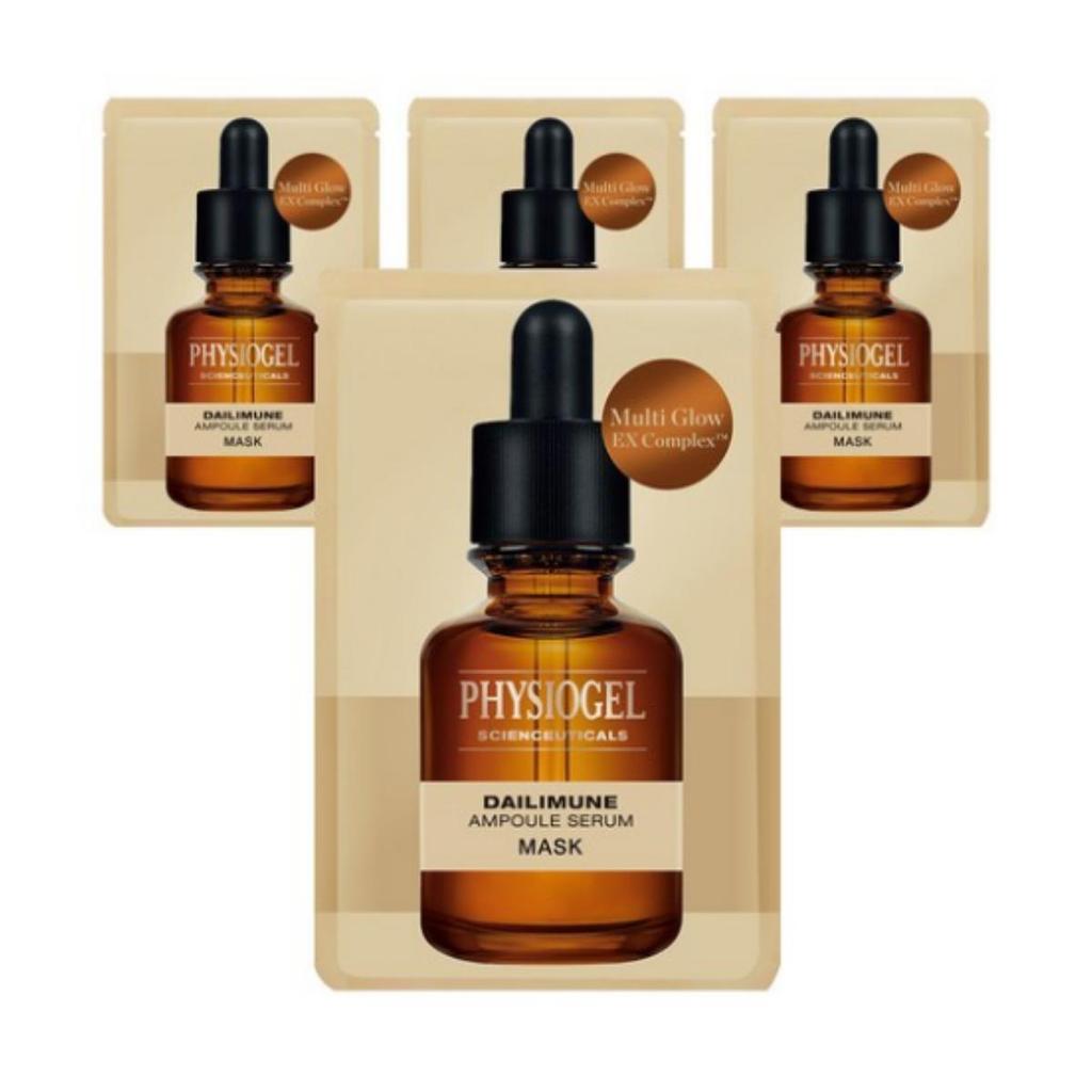 PHYSIOGEL Sciencetuicals DailyMune Ampoule Serum Mask Pack — 25 g (single sheet), pack of 4
