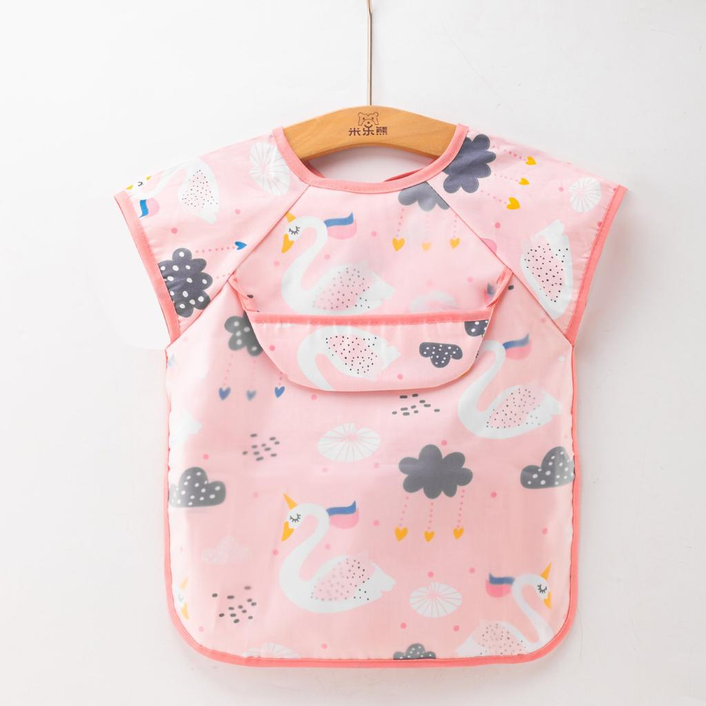 0-1Jahre Niedliche Cartoon Baby Lätzchen Wasserdicht Säugling Essen Kinder Zeichnen Ärmellos Baby Bandana Lätzchen Weiches Baby Lätzchen Mahlzeit Spucktuch