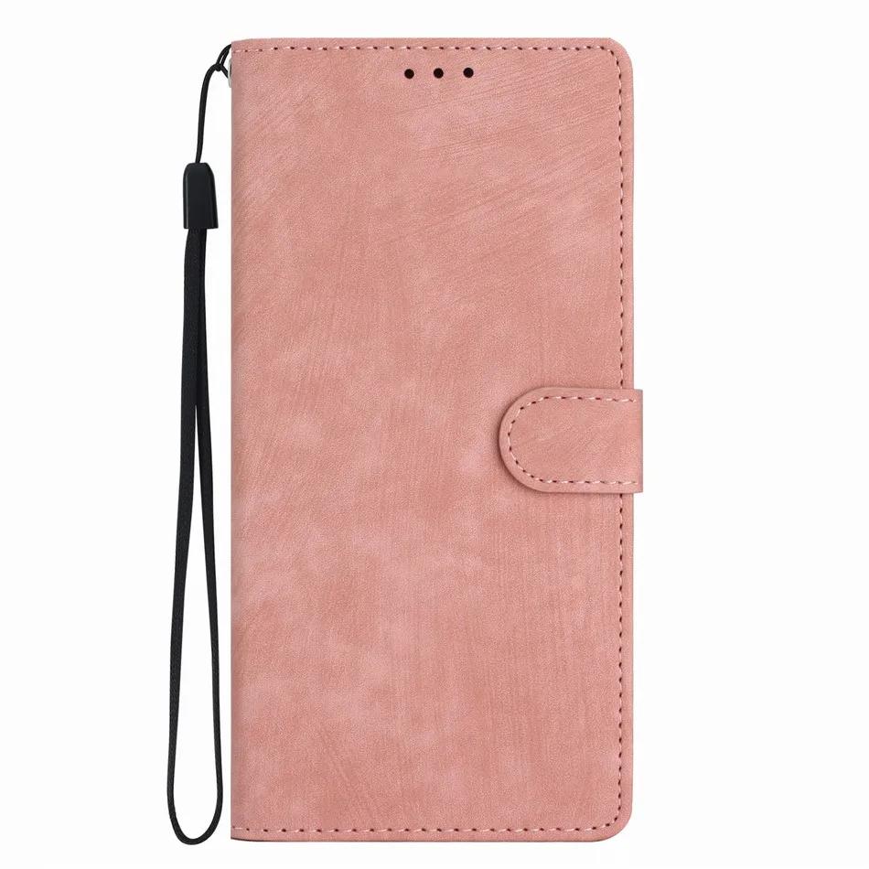 Protect Phone Case For Apple iPhone 16 15 14 13 12 11 Pro Mini Plus Max 7 8 SE 2020 Wallet Card Slots Simple Color Flip Cover