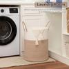 80L Foldable Round Laundry Basket with Large Capacity