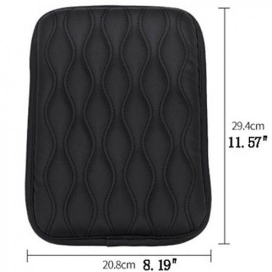 Car Armrest Pad Center Console Box Cushion Cover Mat PU Leather Waterproof Trim