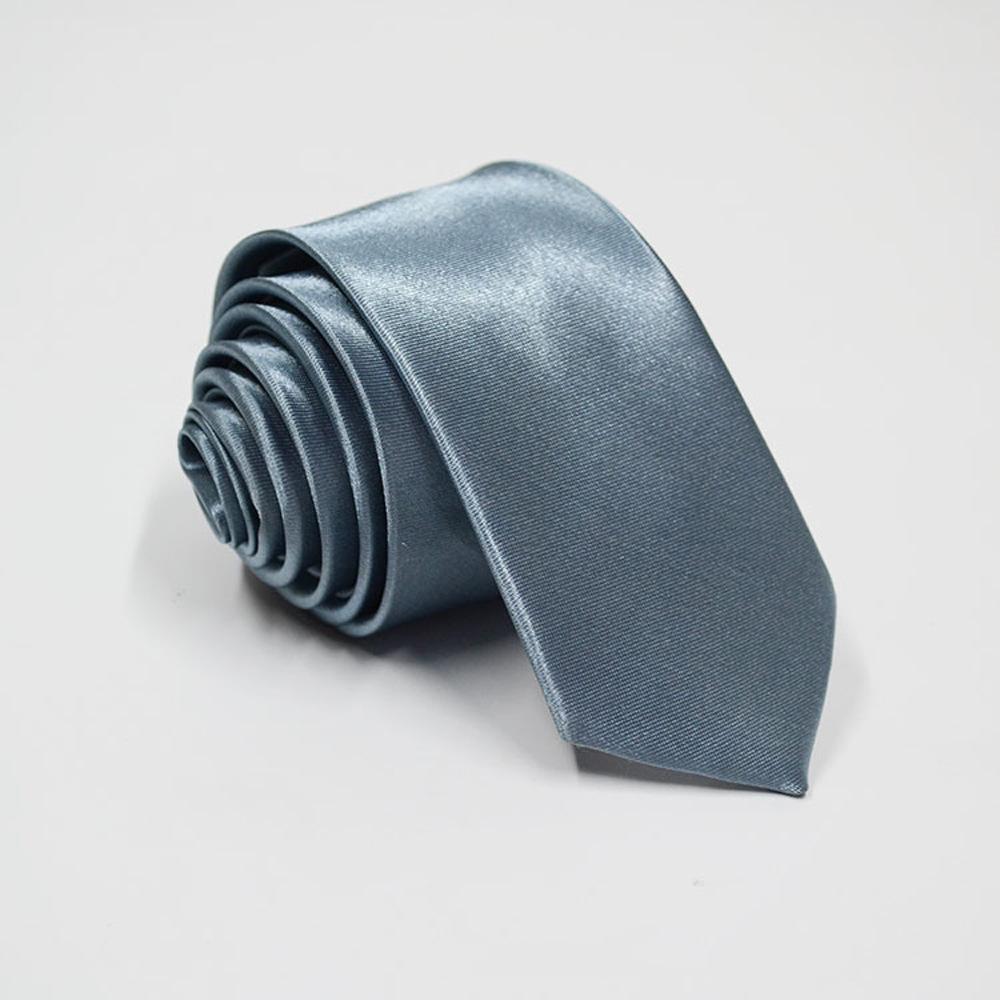 Monochrome Tie Solid Color Narrow Tie 5Cm Men'S Satin Hand Tie
