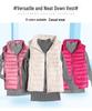 Women's Slim-Fit Lightweight Down Vest - Short Stand-Up Collar, Plus Size, Autumn/Winter 2025