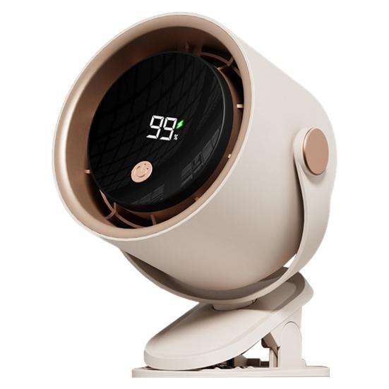 Desk Fan Digital Display 100 Speeds Strong Airflow Low Noise 360-Degree