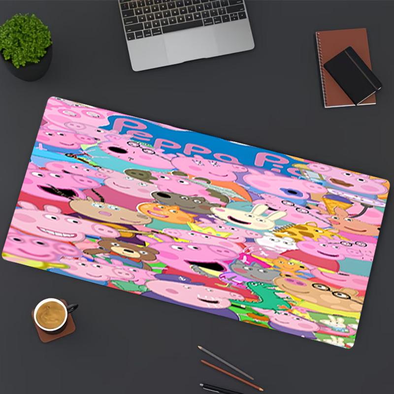 Peppa Pig Print Mouse Pad, for Keyboard Pad Laptop PC Mat for Office Home Use, Desk Decor, Perfect Birthday Gift for Gamers