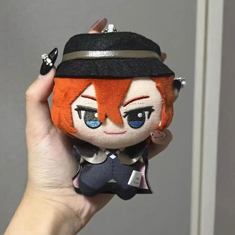 Dazai Osamu Plüschfigur Nakahara Chuuya Figur Fyodor Dostoevsky Edogawa Rampo Plüschpuppe Weicher Schlüsselanhänger Kissen Niedliches BSD Anime Geschenk Spielzeug