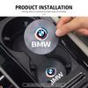 2pcs Car Coaster Water Cup Bottle Holder Anti-slip Pad Mat For BMW G01 G02 F15 F16 G05 G06 G07 F07 G30 F40 F44 F34 F30 RH7