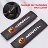 Car Seat Belts Covers Padding Carbon Fiber Belt Shoulder For Abarth FIAT Grande Punto Tipo Stilo Palio UNO Astra Bravo Panda