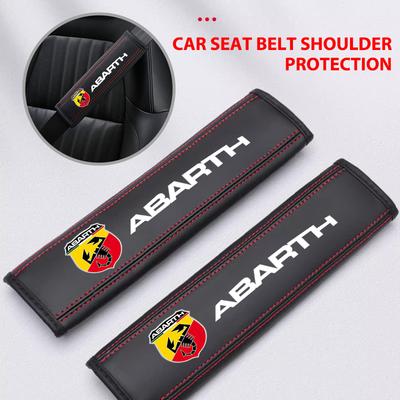 Car Seat Belts Covers Padding Carbon Fiber Belt Shoulder For Abarth FIAT Grande Punto Tipo Stilo Palio UNO Astra Bravo Panda