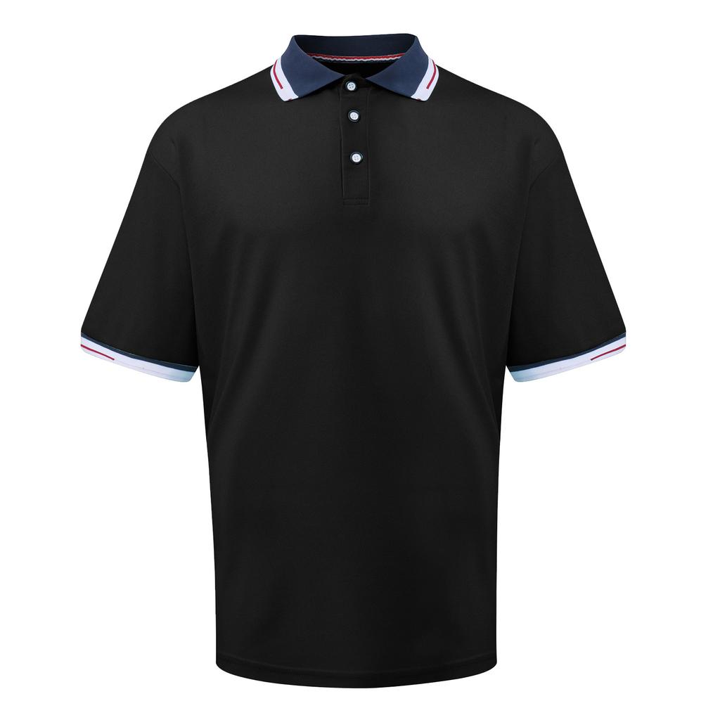 Men'S Summer Casual Lapel Stitching Contrast Color T-Shirt Sports Fashion Short-Sleeved Shirt