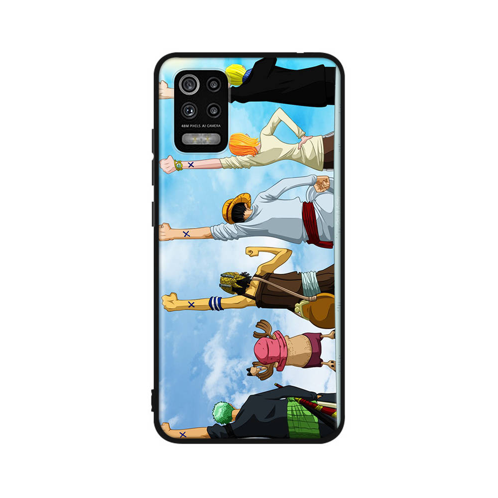 DT5 One Piece Member Hülle für Xiaomi Poco X6 X4 M5 M6 F5 F6 C65 C55 C50 C51 C40 Redmi Note 7 8 14C A3X 13C 12C 11 10A 9C Pro Schwarze weiche Hülle