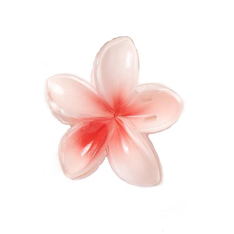 

Заколки-краб с цветком для женщин, модные большие заколки для волос, пляжные, бохо, заколки для волос, аксессуары для волос для девочек one size розовый