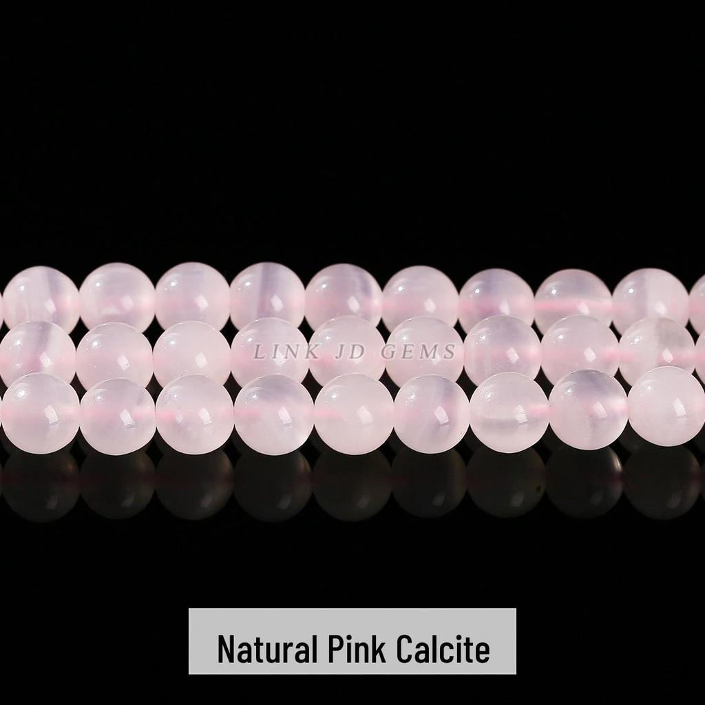 Jinde Jewelry Perline di Calcite Blu Naturale e Lapislazzuli per Braccialetto Fai da Te
