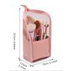 Portable Stand-Up Cosmetic Bag for Women Travel Clear Zipper Makeup Bag Oxford Makeup Brush Holder Organizer Bag Toiletry Bag