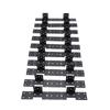 10 stuks Verstelbare Trapleuning Hangers Verborgen Terras Trapleuningen Connectoren voor 2x12 Trapleuningen Compatibel met de Meeste