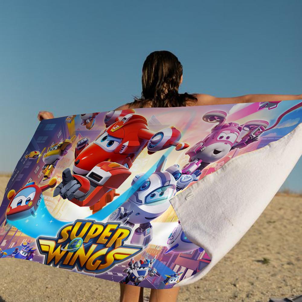Super Wings Towel Microfiber Beach Towel Absorbent Quick Dry Soft Yoga Swimming Resort Mountain Climbing Towel