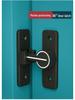 Punch-Free 90° Sliding Door Latch & Lock for Barn, Bathroom, or Toilet Doors