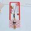 Cartoon Maneki Neko Pendant Car Keyring Phone Strap Ornaments Fashion Lucky Cat Keychain  Gifts