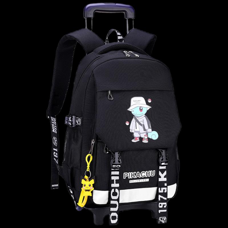 

Squirtle Detachable 2-Wheel School Trolley Backpack