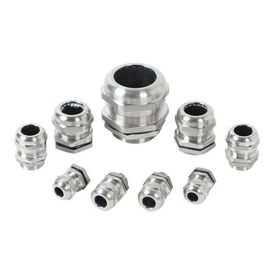 1Pcs Waterproof Cable Gland 304 Stainless Steel Glands IP68 PG7 PG9 M12 M16 Metal Joint PG13.5 M20*1.5 Cable Fixing Seal Joint