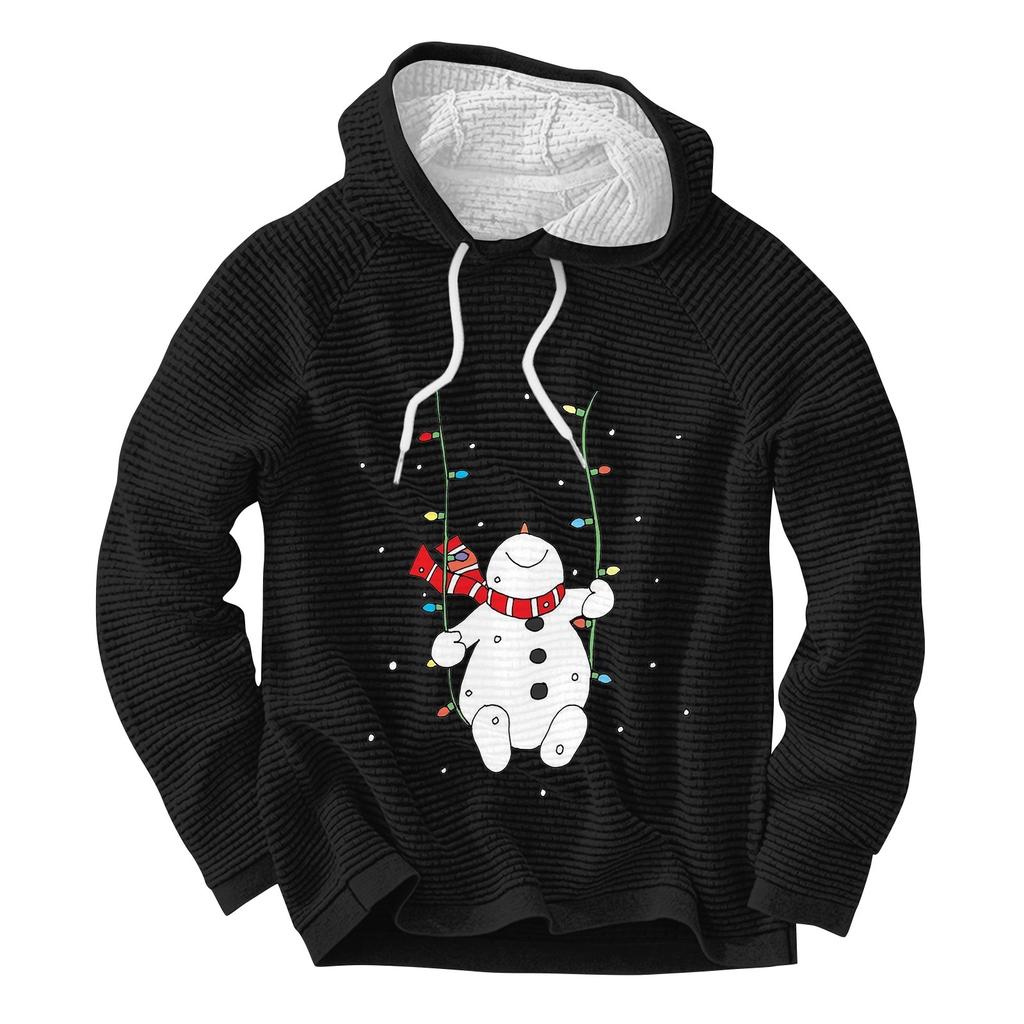 Men'S Casual And Fashionable Long Sleeved Hooded Pullover