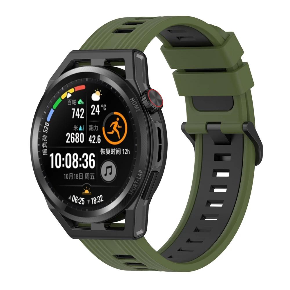 22mm Silicone Strap For HUAWEI WATCH GT Runner/GT6 Pro/GT5 46MM/GT2/3 Pro/Ultimate 1/2 For Samsung Galaxy Watch Strap Sport Smart Wristbands Bracelet
