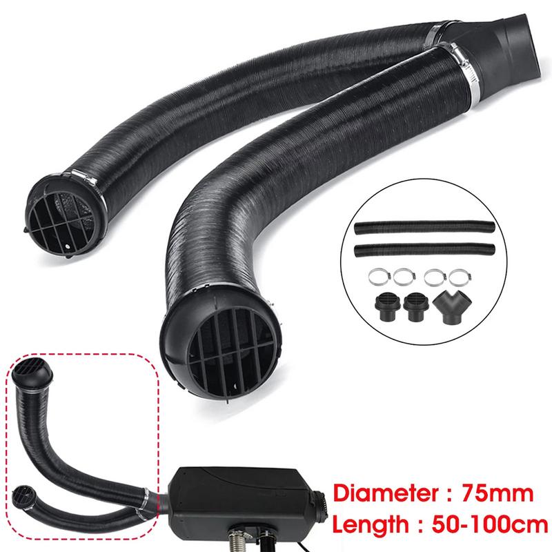 Warm Heater Duct Pipe Air Outlet Y/T-Shaped T E E Telescopic Hose For Ropex Diesel Heater Exhaust Pipe Product Accessories