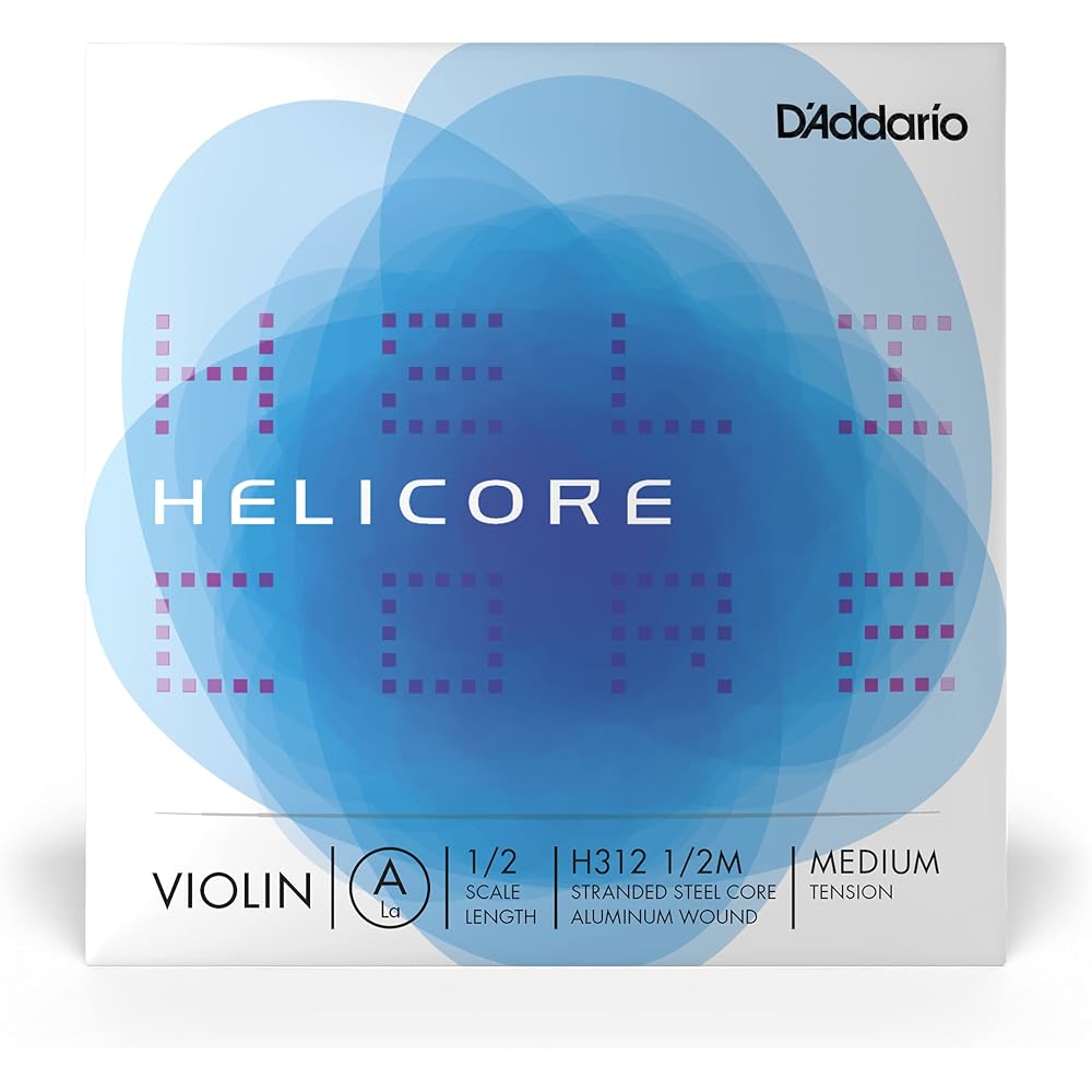 D'Addario Daddario Violin Rose Strings Helicore A Line H312 1/2M Medium Tension [Domestic Genuine]