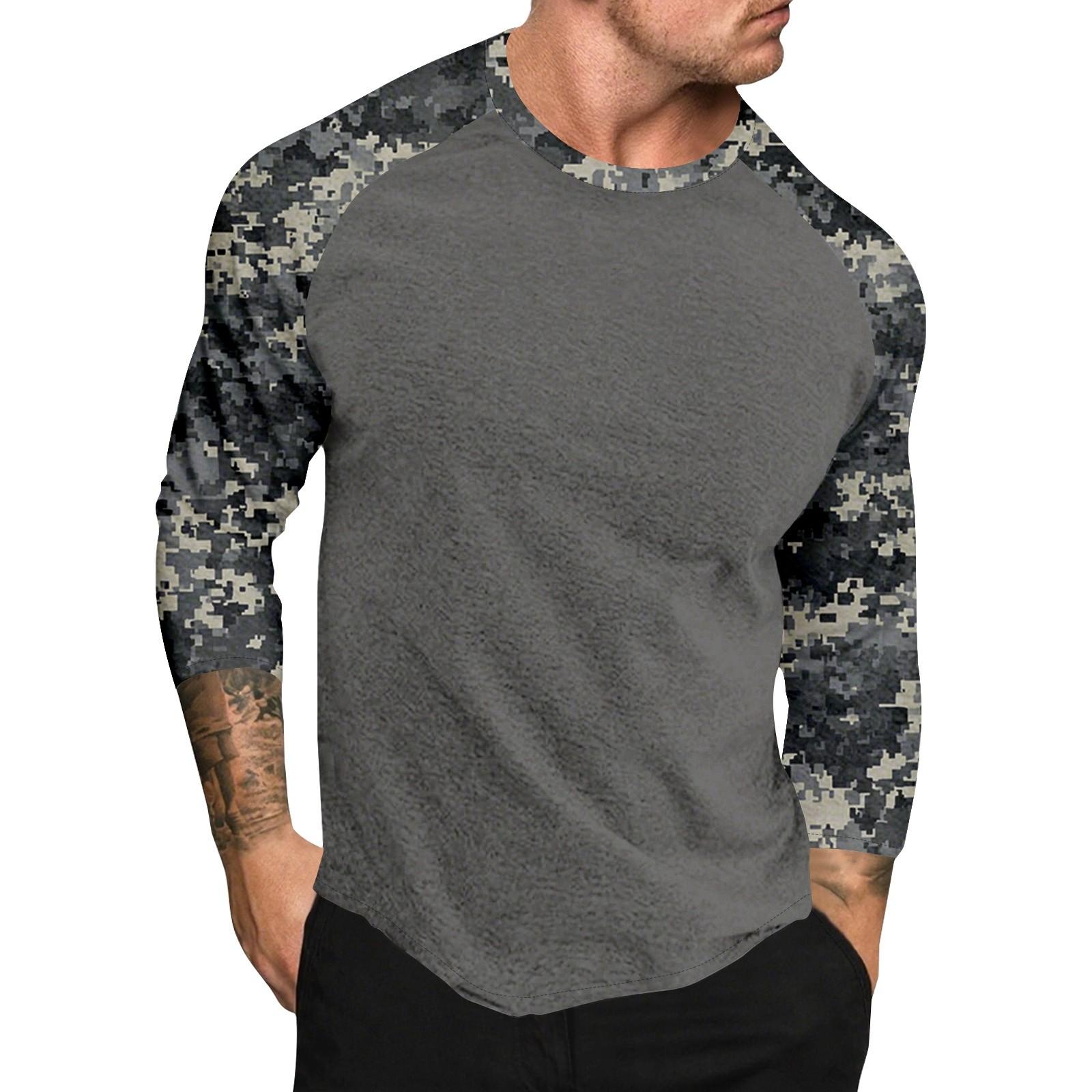 

Топ чоловічий з короткими рукавами реглан з принтом у камуфляжному стилі L