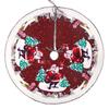 Excellent Christmas Tree Skirt Fine Workmanship Hemp Weave Santa Xmas Bottom CDN