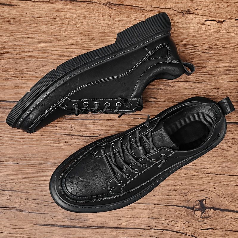 Herren Neue Frühling und Herbst Echtleder Freizeitschuhe