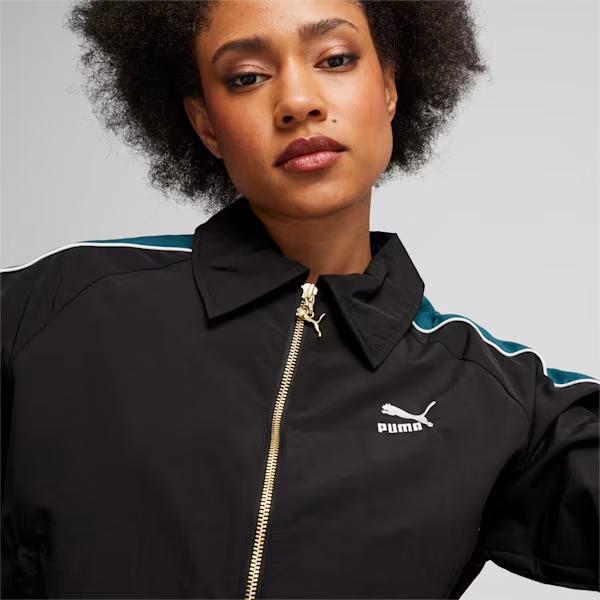 Puma Fashionable Woven Long Sleeve Jacket Women Jackets Black 629113-01