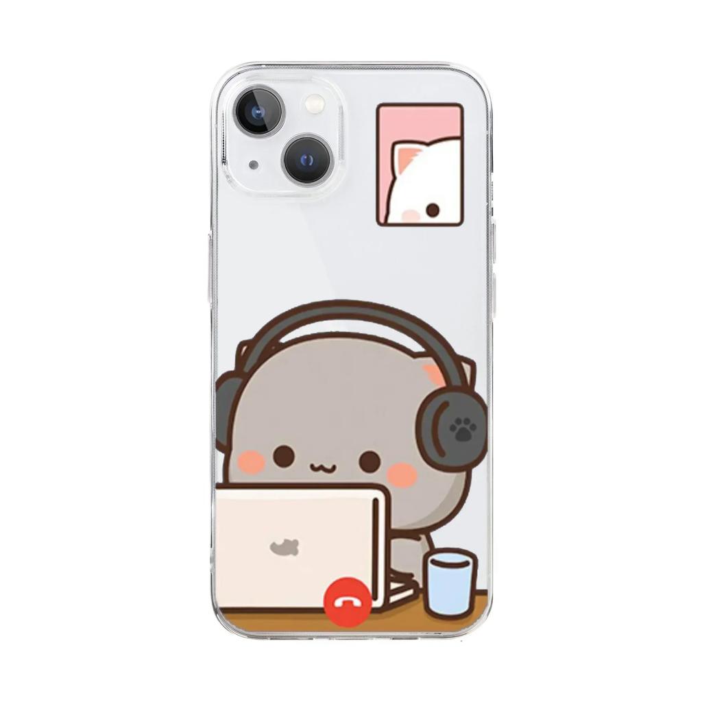 Funny Couple Cats Funda Phone Case For iPhone 17 16 15Pro Max 11 12 13 14Pro Plus Shockproof Coque Iphone Shell Bumper