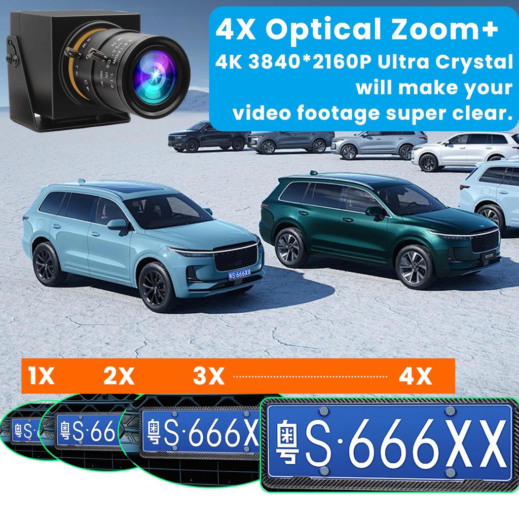 ELP 4K 30FPS USB HDMI USB Camera Manual Zoom Webcam Variable Focus PC Camera Computer Mini Camera Telescope USB Security Camera 8mp IMX415 Industrial