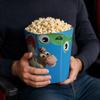 3D Printed Popcorn Bucket Movie-Themed Container Durable Plastic Material Reusable Design Suitable for Home Theater and Parties
