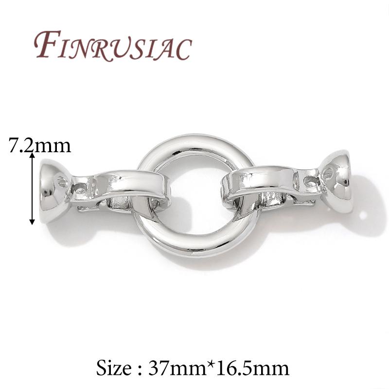 

Locks For Jewelry 18K Gold Plated Fasteners For Bracelets Clasps For Jewelry Connectors Accessories DIY Findings 1 piece