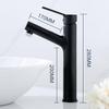 Grifo extraíble para lavabo VEMUSE negro