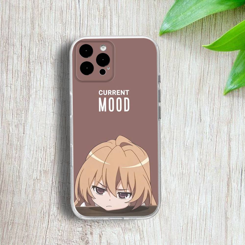 

T-Taiga T-Toradora Aisaka Phone Case For iPhone 17,16,15,14,13,12,11 Pro,Max,Plus,X,XS,XR,SE4,E Mini Transparent Soft Cover iPhone13mini