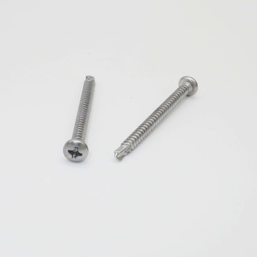 M4.2 x 50mm Stainless Steel Self-Drilling Screws, Tapping Screws, Pack of 100