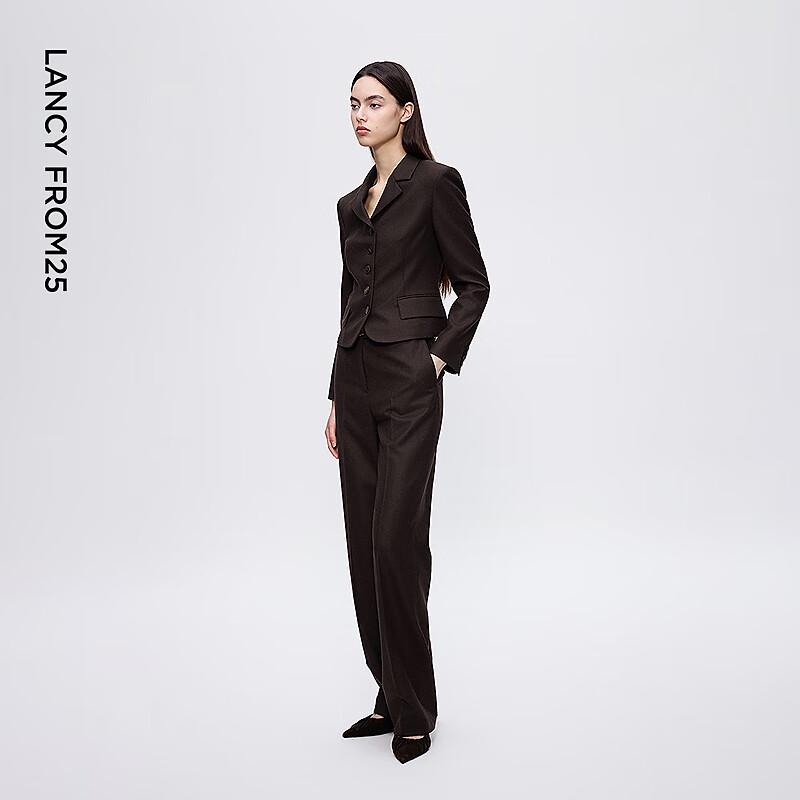 Lancy Women's Lambswool Commuter Blazer Jacket